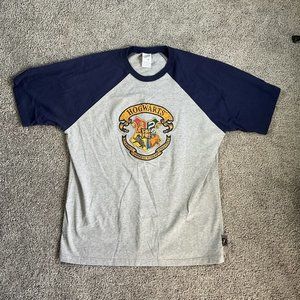 WB Harry Potter Adult Shirt Tee Hogwarts Movie T-Shirt 2001 Size XL Warner Bros